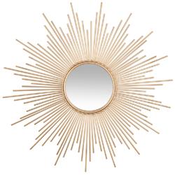 Miroir soleil tube doré D99 - Atmosphera