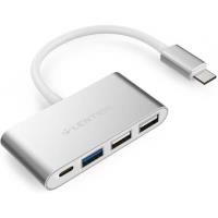 Hub 4-en-1 USB-C avec type C, USB 3.0, port USB 2.0 Compatible Mac Air , Mac Pro , ChromeBook, Plus,