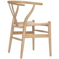 CHAISE wishbone Style chaise CH24 - tissé Assise de Chaise-Chaise de salle à manger en b
