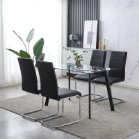 Chaise d'arc de couture de couleur contrastée de style minimaliste moderne-utilisée pour les chaises