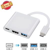Alpexe USBC 3.1 convertisseur USB C Type vers USB 3.0/HDMI/TypeC pour Apple Macbook et Google Chrome