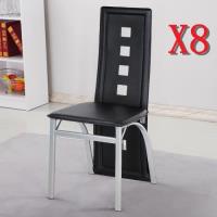 JEOBEST® Lot de 8 chaises de salle à manger 105 cm chaise de salon mobilier meuble de salon