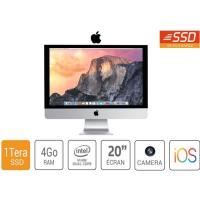 imac apple a1224 20 pouce core 2 duo  4 go ram 1 to disque dur SSD mac os ordinateur all in one
