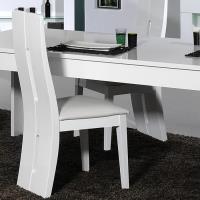 FLOYD Chaise de salle à manger 43 cm laquée blanc
