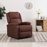Fauteuil inclinable TV  - Fauteuil relax inclinable -  Fauteuil SALON - Style Scandinave - Marron Ti