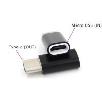 VSHOP ® Adaptateur USB type C male vers micro USB femelle Noir, pour Apple MacBook 2015, Google Chro