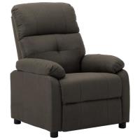 Fauteuil relax WORD - Fauteuil de Salon Moderne inclinable Taupe Tissu®TSYFNA®
