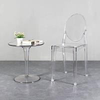 1 x Chaise Victoria Chaise Transparente Polycarbonate Tabouret de Cuisine Design Chaise de Salle à M