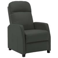 Fauteuil relax WORD - Fauteuil de Salon Moderne inclinable Anthracite Similicuir®PIGLYG®