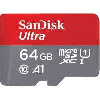 CARTE MEMOIRE SanDisk Ultra 64 Go, Carte microSDXC UHS-I pour Chromebook avec adaptateur SD et jusqu