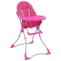 Plus Moderne© Chaise haute pour bébé Rose et blanc - Fauteuil Relax - pour le Salon Salle à Manger I
