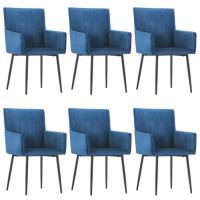 6 x Chaises de salle à manger avec accoudoirs Professionnel - Chaise de cuisine Chaise Scandinave - 