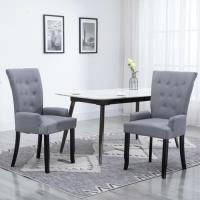 2 x Chaises de salle à manger avec accoudoirs Professionnel - Chaise de cuisine Chaise Scandinave - 