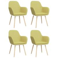 Lot de 4 Chaises de salle à manger - Style Scandinave avec accoudoirs - Fauteuil Chaise de cuisine V