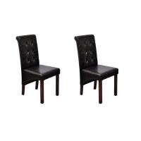 Lot de chaises de salle à manger  43 x 52 x 95 cm  Style contemporain Scandinave chaise Cuisine 2 pc