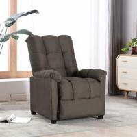 Fauteuil relax WORD - Fauteuil de Salon Moderne inclinable Taupe Tissu®CVWVAG®