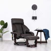 Fauteuil de massage - Fauteuil de soins Relaxant chaise Fauteuil relax Relaxation TV - TV Marron Sim