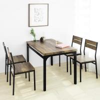 SoBuy OGT28-N + FST72-Nx4 Table de Salle à Manger avec 4 Chaises Lot Table et 4 Chaise de Style Indu