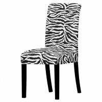 3 -Housses de chaise extensibles à imprimé léopard,couvre siège en Polyester,lavable,amovible,pour s