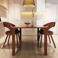 2 x Chaises de salle à manger Professionnel - Chaise de cuisine Chaise Scandinave - Marron - Similic