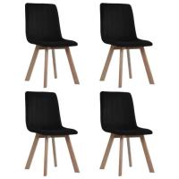 4 x Chaises de salle à manger Professionnel - Chaise de cuisine Chaise Scandinave - Noir Velours Par