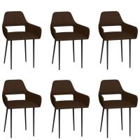 Moderne- Lot de 6 Chaise de salle à manger Fauteuils de cuisine contemporain 54 x 52,5 x 79,5 cm (l 