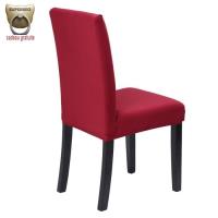 Housse de Chaise Extensible Rouge Stretch Couverture de Chaise Extensible Housse pour Chaise de Sall