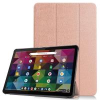 Antichoc Housse Lenovo Duet Chromebook 10.1 - Étui pour tablette avec Support à trois volets - Or ro