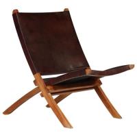 Top confort - Chaise de relaxation - Fauteuil Relax - pour le Salon Salle à Manger - pliable Marron 