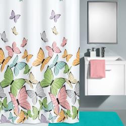 5282148305 Butterflies Rideau de douche Polyester Multicolore 200,00 x 180,00 cm - Kleine Wolke Textilgesellsc