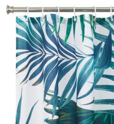 Rideau de douche tropical 180 x 200 cm Vert Absolument Maison