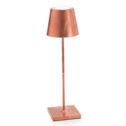 Ailati lampe à poser LED Poldina décor, portable, cuivre