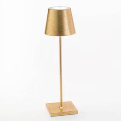 Ailati lampe à poser LED Poldina décor, portable, doré