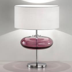 Ailati lampe à poser Show Elisse 62cm élément verre rose