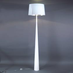 Aluminor lampadaire Totem LS à la finition chromée, blanc