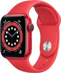 Apple Watch Series 6 GPS, 40mm Boîtier en Aluminium rouge avec Bracelet Sport