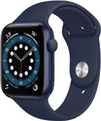 Apple Watch Series 6 GPS, 44mm Boîtier en Aluminium Bleu avec Bracelet Sport Bleu Intense