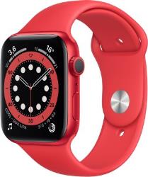 Apple Watch Series 6 GPS, 44mm Boîtier en Aluminium rouge avec Bracelet Sport