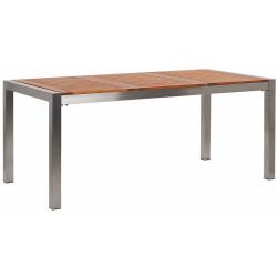 Beliani - Table de jardin plateau en bois eucalyptus 180 x 90 cm GROSSETO