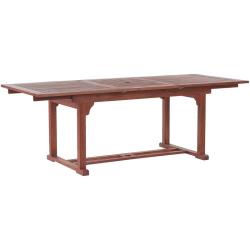 Beliani - Table de jardin extensible en bois foncé 160/220 x 90 cm TOSCANA