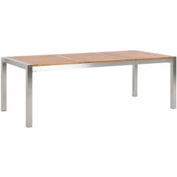 Beliani - Table de jardin plateau en bois eucalyptus 220 x 100 cm GROSSETO
