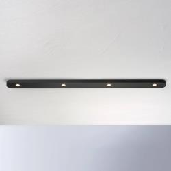 Bopp Close plafonnier LED à 4 lampes, noir