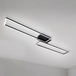 Briloner plafonnier LED Frame, télécommande, noir