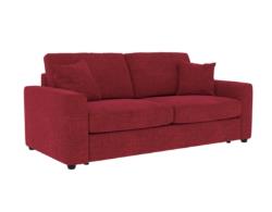Canapé convertible 3 places pack standard NICARAGUA tissu apolo rouge 25