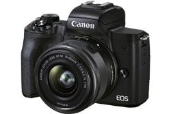 Appareil photo hybride Canon Kit pour Streaming EOS M50 Mark II + EF-M 15-45mm f/3,5-6,3 IS STM + Cable HDMI + Adaptateur & Coupleur secteur + Micro Rode + Tripod + Convertisseur HDMI