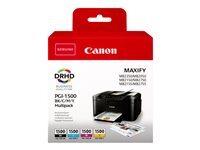 Canon PGI-1500 BK/C/M/Y Multipack - pack de 4 - noir, jaune, cyan, magenta - originale - r