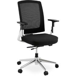 Chaise de bureau noire 65x68x111 cm BSIMONE