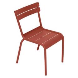 Chaise enfant FERMOB Luxembourg Kid - METAL ROUGE OCRE