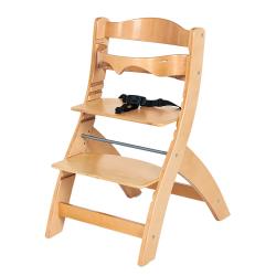 Chaise haute en bois naturel thilo 155301