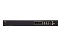 Cisco Sg250-18 Géré L2/L3 Gigabit Ethernet 10/100/1000, Noir 1U